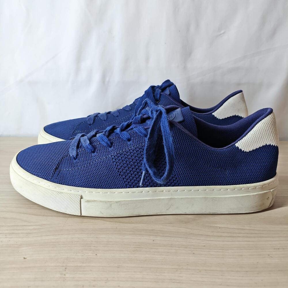 Greats Breathable Knit Shoes Mens Size 10 Blue Low Top Sneakers Made Italy